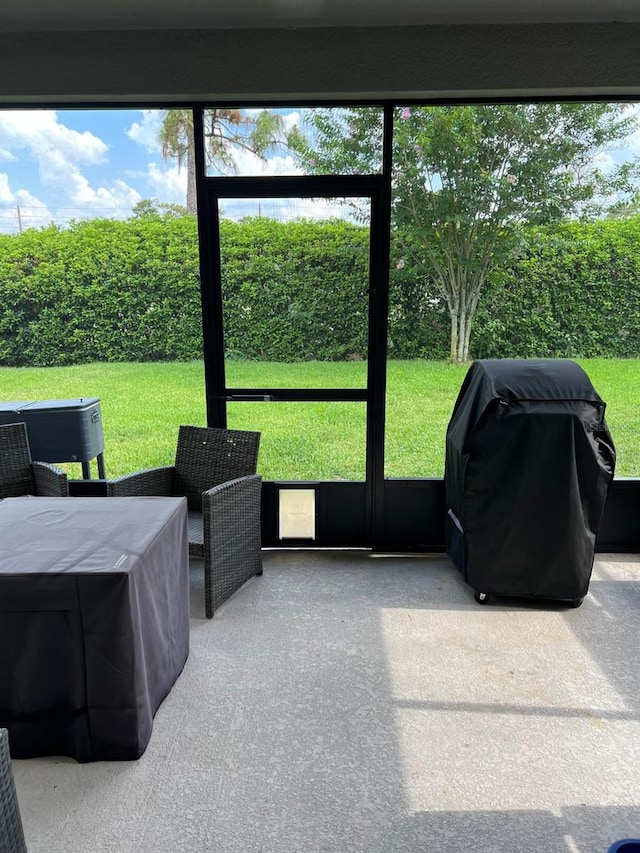 view of sunroom / solarium