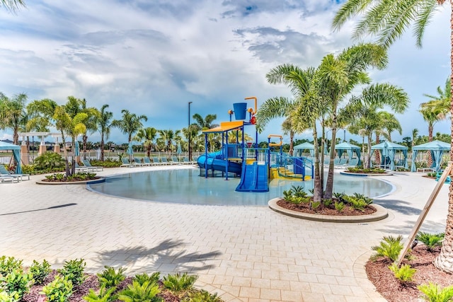 view of jungle gym