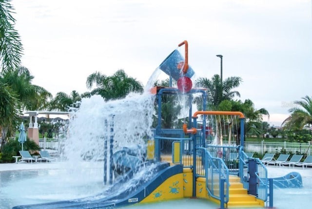 view of jungle gym