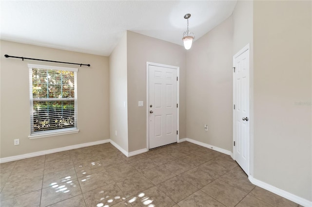 view of tiled entrance foyer