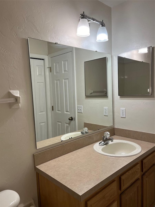 bathroom with vanity