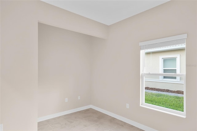 view of tiled empty room