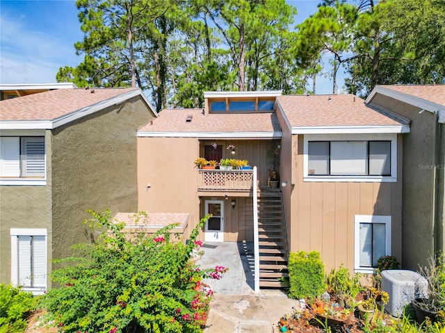 view of property featuring central AC