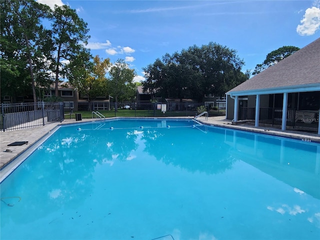 view of pool