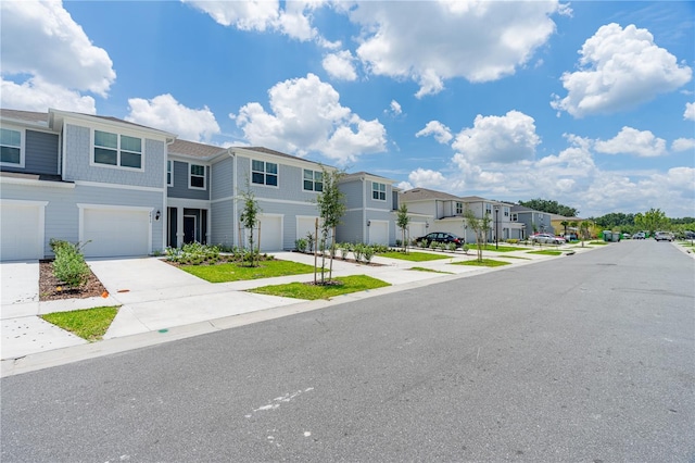 view of property with a garage