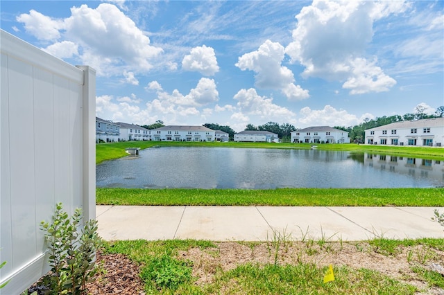 property view of water