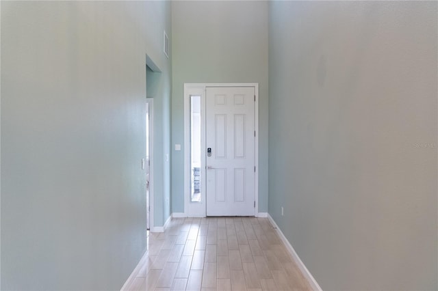 interior space featuring light hardwood / wood-style flooring