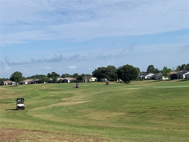 view of community featuring a yard