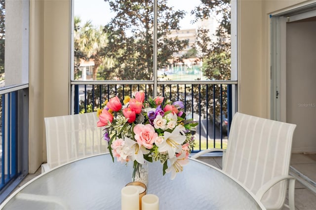 view of balcony