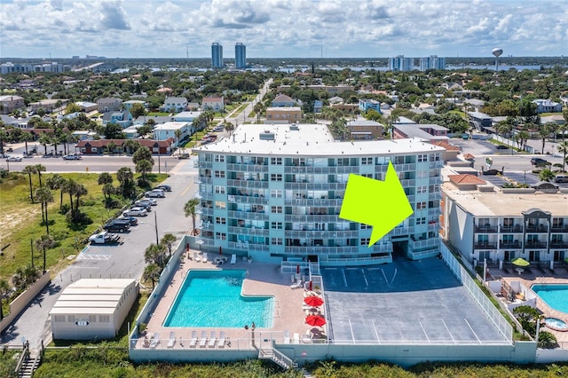 800 N Atlantic Ave Unit 301, Daytona Beach, FL 32118 - view of urban area with a pool area