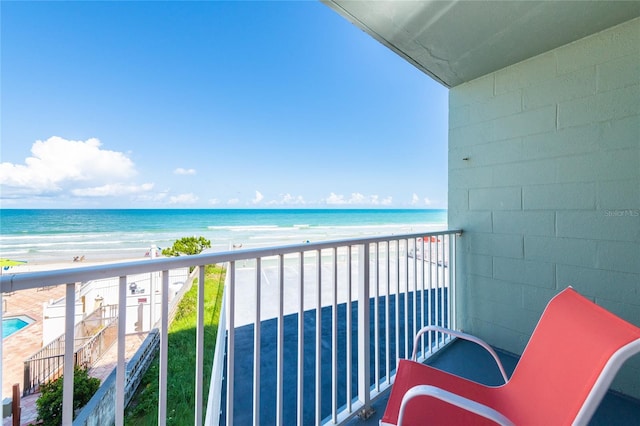 800 N Atlantic Ave Unit 301, Daytona Beach, FL 32118 - balcony featuring view of water and beach