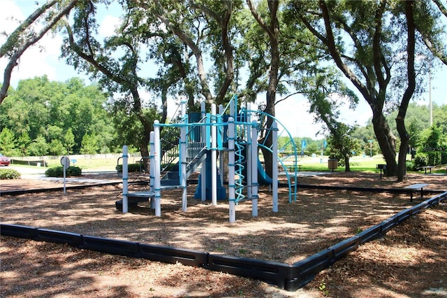 view of jungle gym