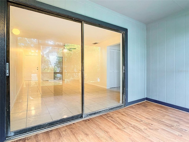 interior space with wood-type flooring