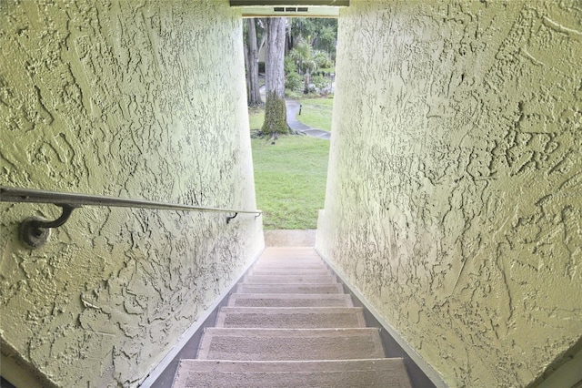 view of stairs