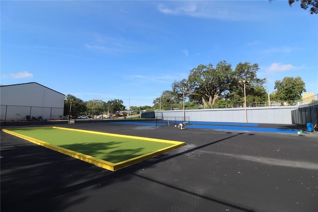 view of sport court