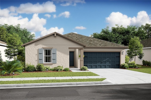 view of front of home featuring a garage