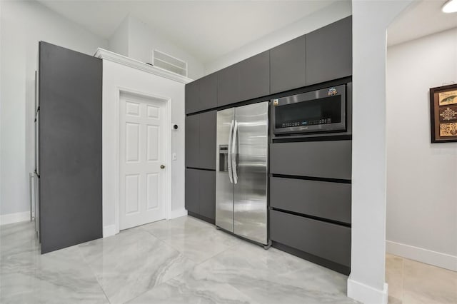 kitchen with stainless steel appliances