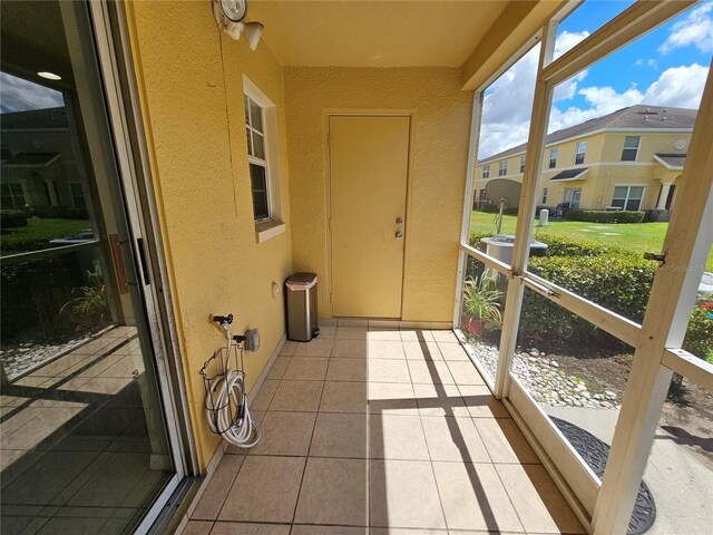 view of sunroom / solarium