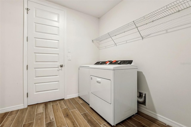 laundry area with washer and clothes dryer