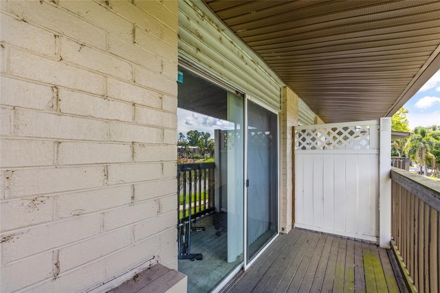 view of balcony