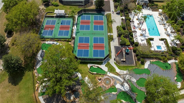 birds eye view of property