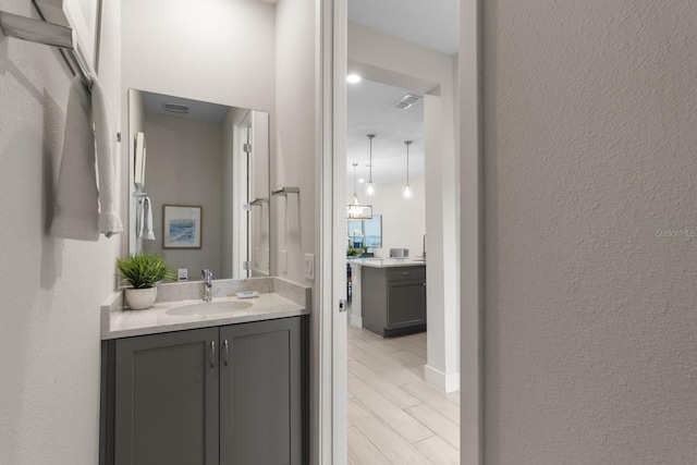 bathroom featuring vanity