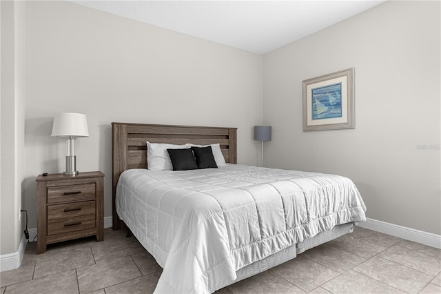 view of tiled bedroom