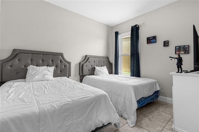 view of tiled bedroom