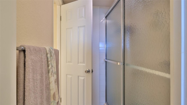 bathroom with walk in shower