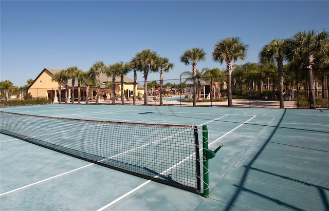 view of tennis court