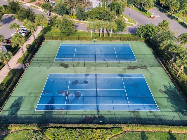 view of tennis court