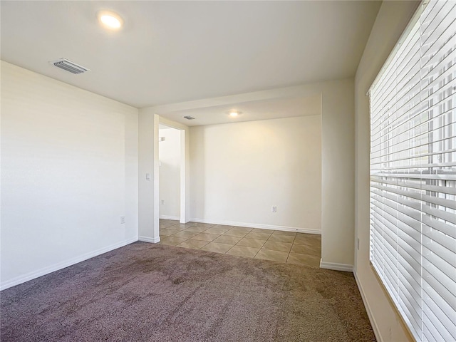 view of carpeted empty room