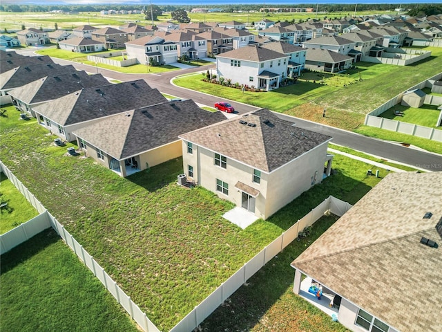 aerial view featuring a residential view