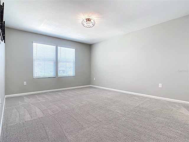 view of carpeted empty room