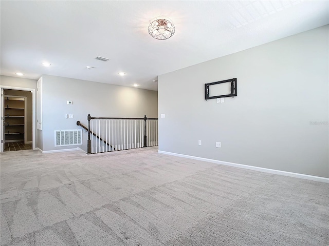 view of carpeted empty room