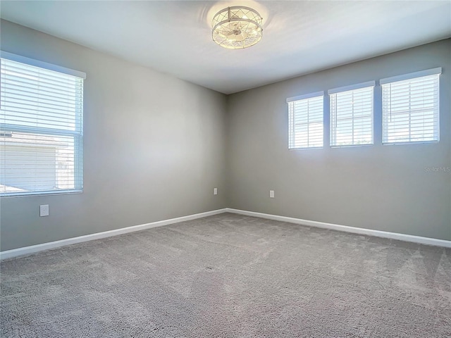 unfurnished room with carpet floors