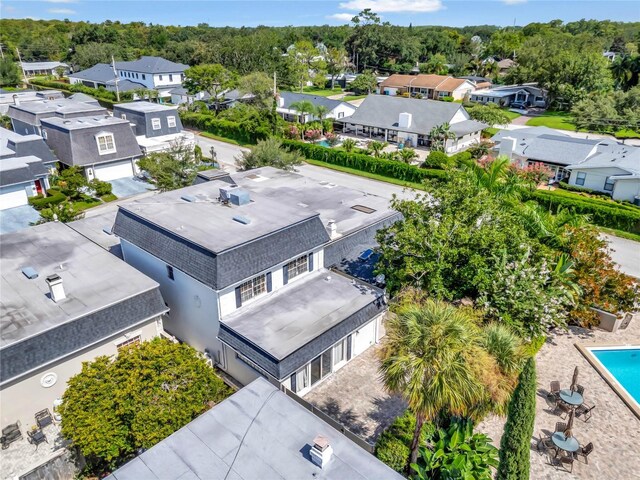 drone / aerial view featuring a residential view