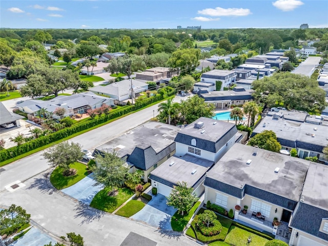 bird's eye view featuring a residential view