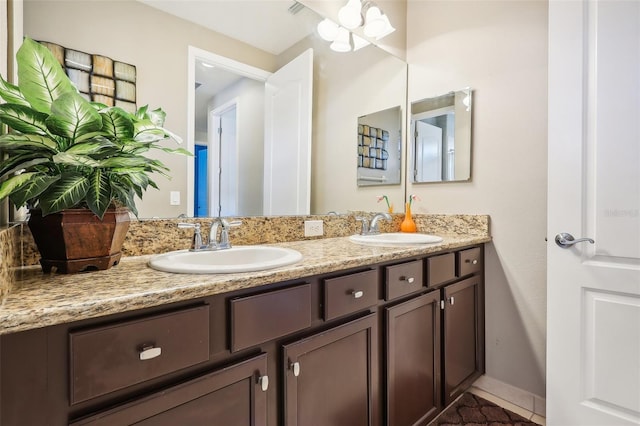 bathroom with vanity