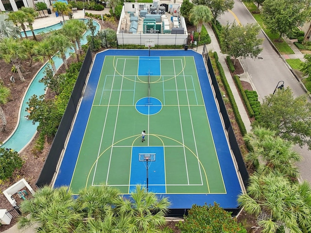 view of basketball court