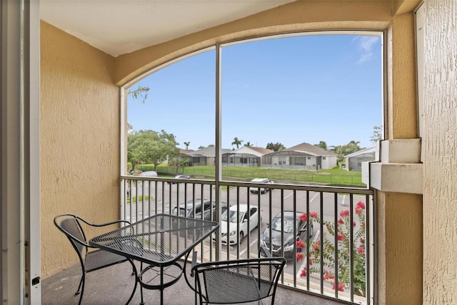 view of balcony