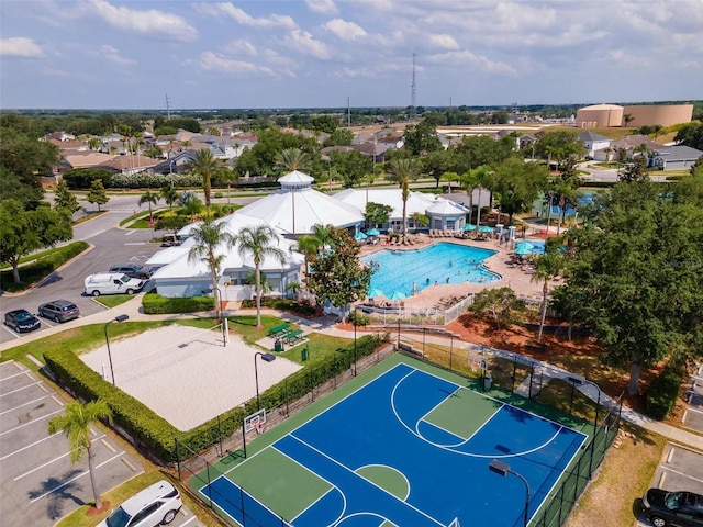 birds eye view of property