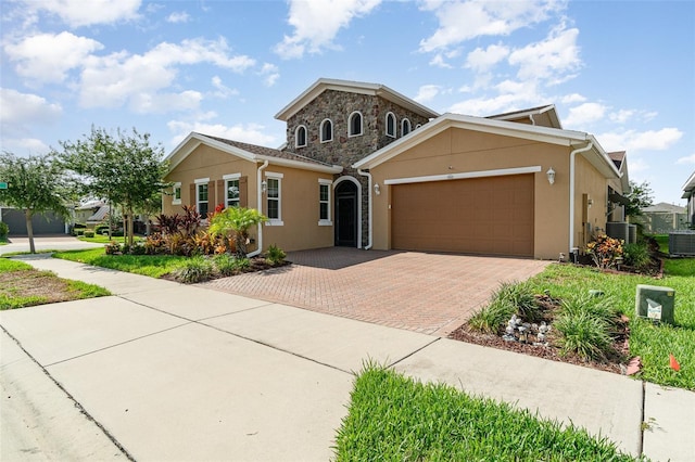 view of front of home featuring a garage