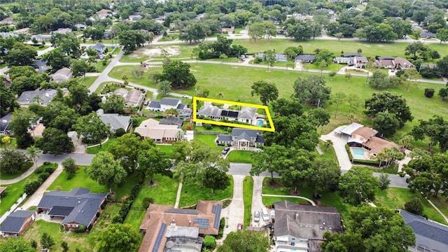 birds eye view of property featuring a residential view