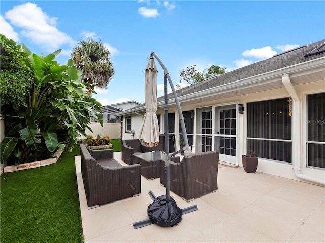 view of patio / terrace with outdoor lounge area