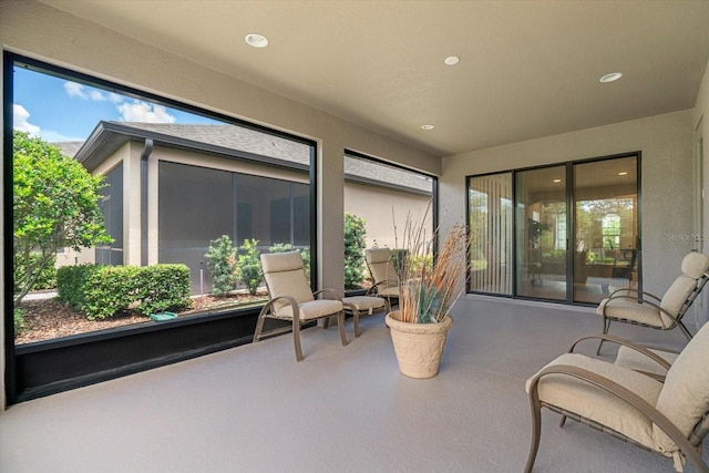 view of sunroom / solarium