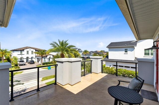 view of patio / terrace featuring a balcony