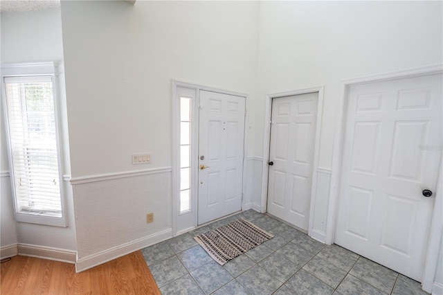 entrance foyer featuring a wealth of natural light