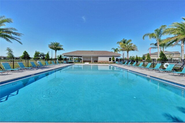 view of pool with a patio