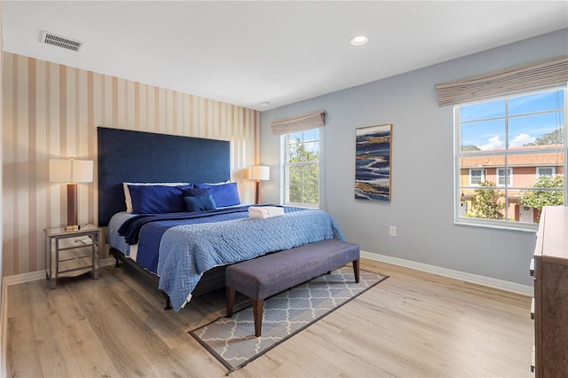 bedroom featuring wood-type flooring